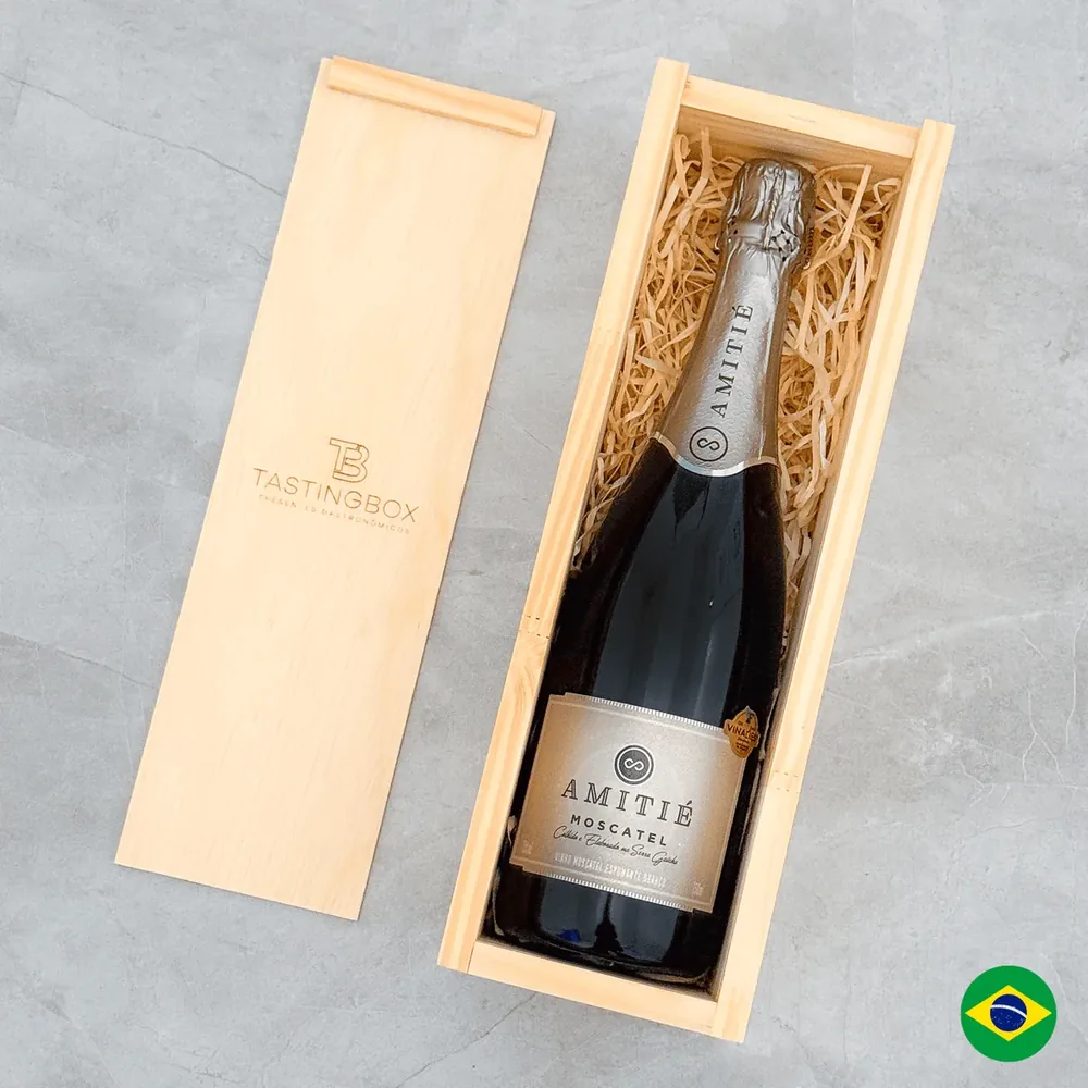 Espumante Amitié Moscatel Premium – Caixa de Presente